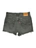 Levi's 100% Cotton Gray Denim Shorts Size 26 waist - photo 2