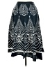 Studio West Paisley Blue Casual Skirt Size M - photo 1