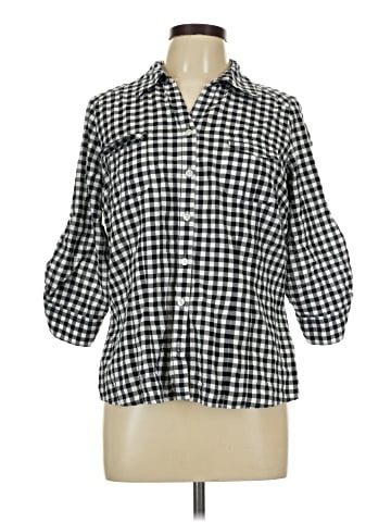 St. John's Bay 3/4 Sleeve Button-Down Shirt (view 1)