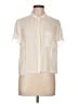 Babaton 100% Silk Ivory Short Sleeve Silk Top Size L - photo 1