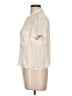 Babaton 100% Silk Ivory Short Sleeve Silk Top Size L - photo 5