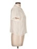 Babaton 100% Silk Ivory Short Sleeve Silk Top Size L - photo 4