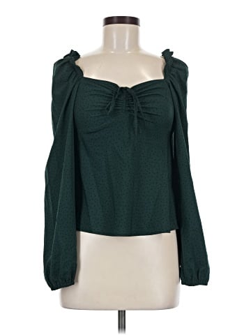 Topshop Long Sleeve Blouse (view 1)