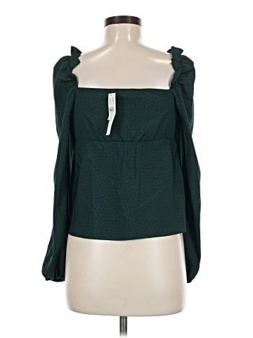 Topshop Long Sleeve Blouse (view 2)