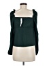 Topshop Green Long Sleeve Blouse Size 6 - photo 2