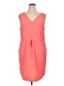 Eddie Bauer Solid Orange Casual Dress Size XL - photo 1
