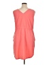 Eddie Bauer Solid Orange Casual Dress Size XL - photo 2