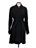 Gallery 100% Polyester Black Trenchcoat Size L - photo 1