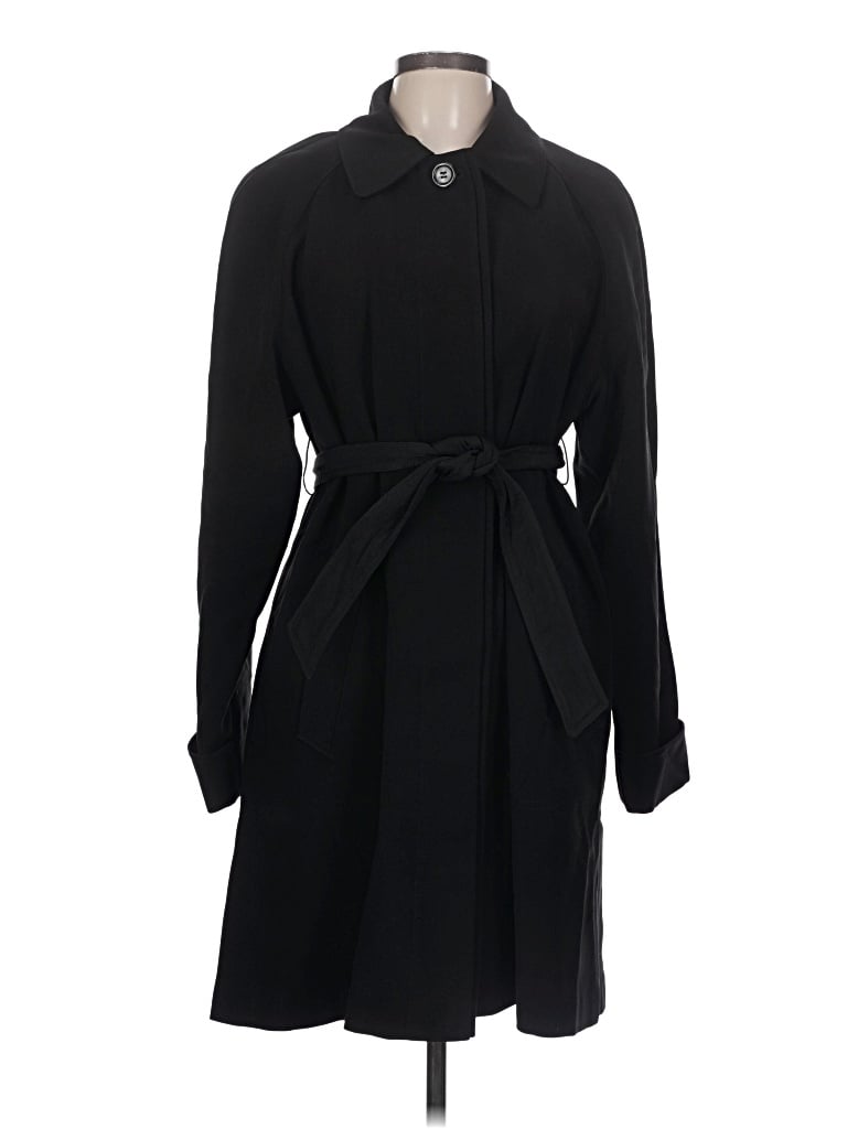Pre-owned Gallery Trenchcoat In Black