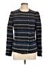 Rebecca Taylor Chevron-herringbone Blue Jacket Size 10 - photo 1