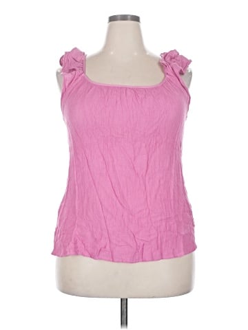 Peach Sleeveless Blouse (view 1)
