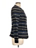 Rebecca Taylor Chevron-herringbone Blue Jacket Size 10 - photo 4