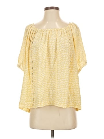 Sine Short Sleeve Silk Top (view 1)