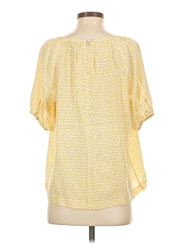 Sine Short Sleeve Silk Top (view 2)