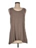 Logo Layers Brown Sleeveless Top Size M - photo 1