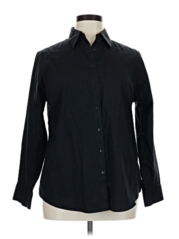 Jones New York Signature Long Sleeve Button-Down Shirt (view 1)