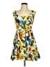 Pins and Needles 100% Polyester Tropical Yellow Cocktail Dress Size 8 - photo 1