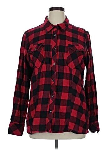Natural Reflections Long Sleeve Button-Down Shirt (view 1)