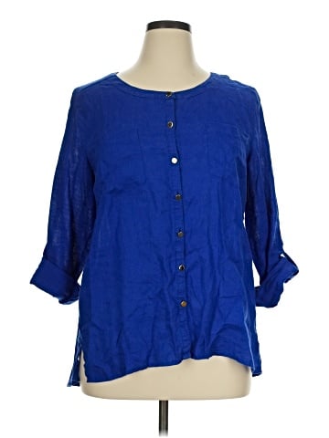 JM Collection 3/4 Sleeve Blouse (view 1)