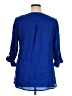 JM Collection 100% Linen Blue 3/4 Sleeve Blouse Size 14 - photo 2