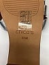 Chico's 100% Leather Silver Sandals Size 10 1/2 - photo 3