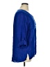 JM Collection 100% Linen Blue 3/4 Sleeve Blouse Size 14 - photo 4