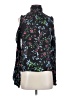 Milly 100% Silk Black Long Sleeve Silk Top Size 0 - photo 1