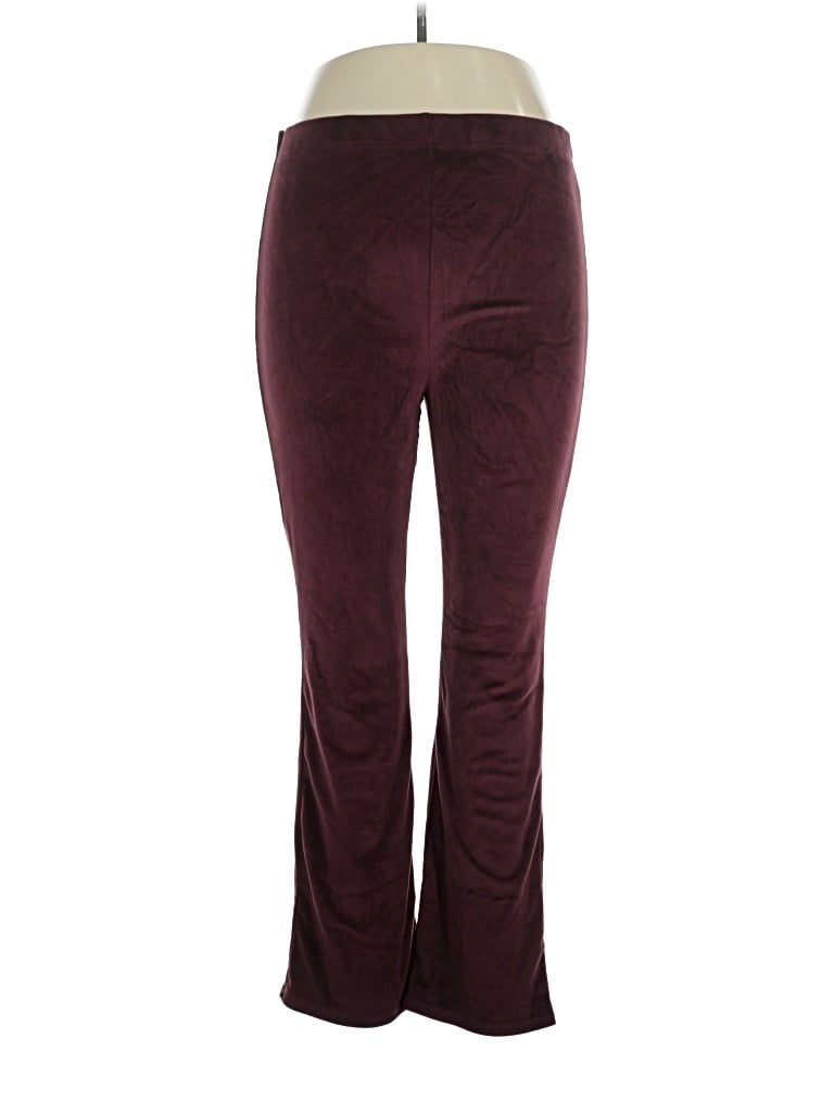 Pre-owned Serra Casual Pants In Burgundy