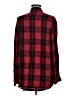 Express Plaid Red Long Sleeve Button-Down Shirt Size M - photo 2