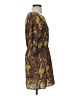 Glam 100% Polyester Paisley Brown Cocktail Dress Size S - photo 4