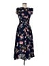 Altar'd State 100% Polyester Floral Blue Casual Dress Size M - photo 1