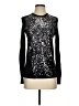 Magaschoni Black Long Sleeve Silk Top Size S - photo 1
