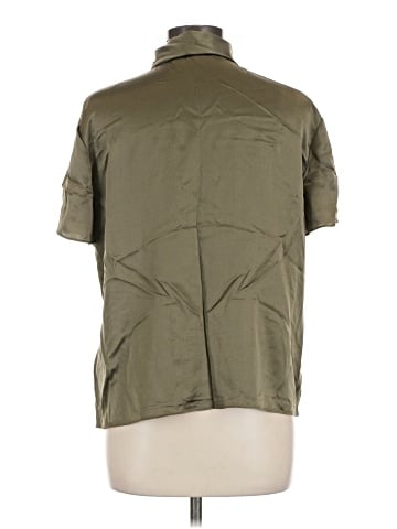 Vince. Short Sleeve Silk Top (view 2)
