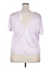 Bar III 100% Polyester Pink Short Sleeve Top Size 2X - photo 2