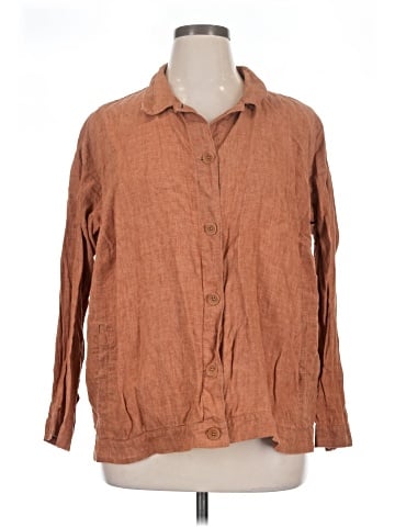Eileen Fisher Long Sleeve Button-Down Shirt (view 1)