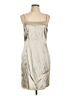 Cachet 100% Polyester Metallic Silver Cocktail Dress Size 10 - photo 1