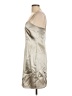 Cachet 100% Polyester Metallic Silver Cocktail Dress Size 10 - photo 5