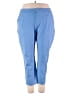 ELOQUII Solid Blue Active Pants Size 24 - photo 1