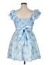 Altar'd State 100% Polyester Floral Blue Cocktail Dress Size XL - photo 2
