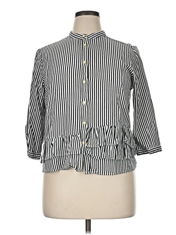 Zara Basic 3/4 Sleeve Blouse (view 1)