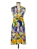 Glam Print Yellow Casual Dress Size M - photo 1