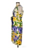 Glam Print Yellow Casual Dress Size M - photo 5