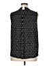 Ann Taylor LOFT Graphic Black Sleeveless Blouse Size XL - photo 2