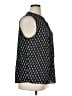 Ann Taylor LOFT Graphic Black Sleeveless Blouse Size XL - photo 4