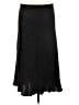 ATM 100% Silk Solid Black Silk Skirt Size L - photo 1