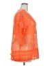 Unbranded 100% Polyester Orange 3/4 Sleeve Top Size 2X - photo 4