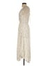 Final Touch Metallic Ivory Cocktail Dress Size S - photo 5