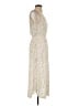Final Touch Metallic Ivory Cocktail Dress Size S - photo 4