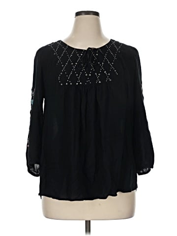 Style&Co 3/4 Sleeve Blouse (view 1)