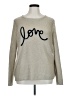 LC Lauren Conrad Metallic Silver Tan Pullover Sweater Size XL - photo 1